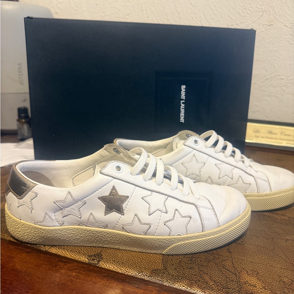 Saint Laurent Court Classic Leather Sneaker